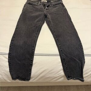 Madewell Relaxed Taper Gray Jeans
